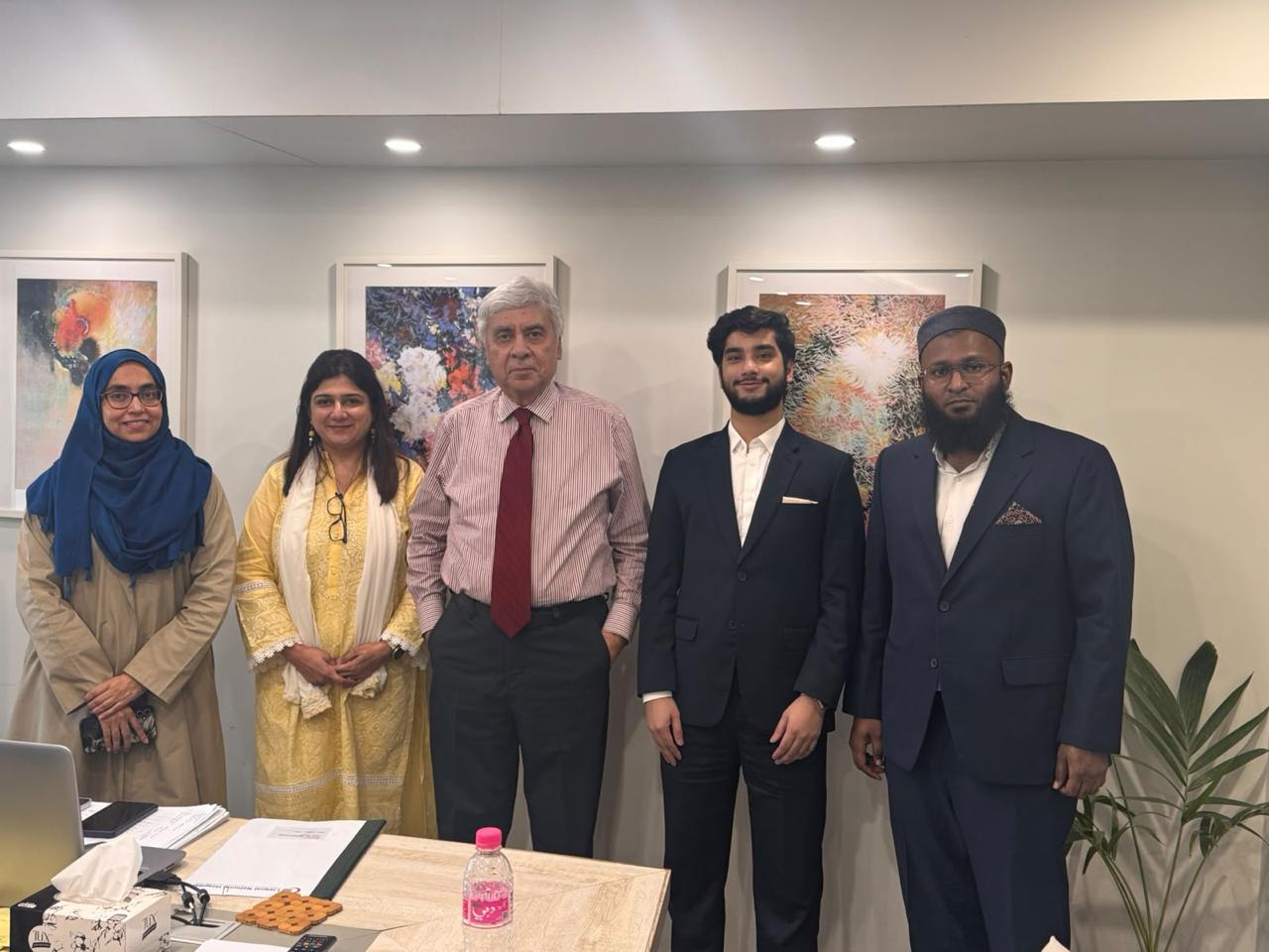 Members of the Liaquat National Hospital leadership team after the working session